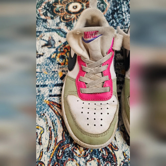 NIKE COURT BOROUGH LOW RECRAFT PS Kids Sneakers, DV5457 108 White/D - Picture 11 of 11